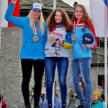 © PHOTO PLOHE 5073 Siegerehrung Slalom Damen